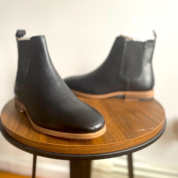 topman leather chelsea boots